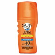 Sun Time Крем для загара Суперзащита, SPF 40, крем, для чувствительной кожи, 150 мл, 1 шт.