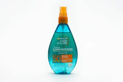 Garnier ambre solaire спрей солнцезащитный Солнечная вода spf50, 150 мл, 1 шт.