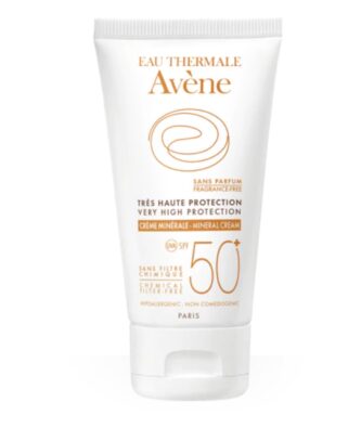 Avene солнцезащитный крем с минеральным экраном SPF50+, крем, 50 мл, 1 шт.