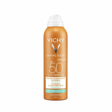 Vichy Capital Ideal Soleil Спрей-вуаль SPF50+, спрей для наружного применения, водостойкий, 75 мл, 1 шт.