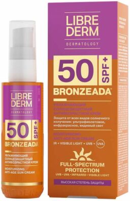 Librederm Bronzeada Anti-Age Крем солнцезащитный SPF50, крем, 150 мл, 1 шт.