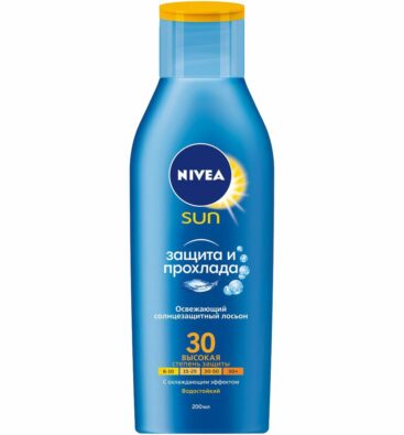 Nivea Sun Защита и Прохлада Лосьон солнцезащитный SPF30, 200 мл, 1 шт.