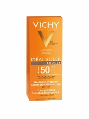 Vichy Capital Ideal Soleil флюид-гель активатор загара для лица SPF50, крем для тела, 50 мл, 1 шт.