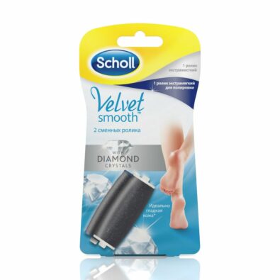 Scholl Сменные роликовые насадки, экстражесткая и экстрамягкая, 2 шт.