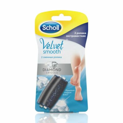 Scholl Сменные роликовые насадки, экстражесткие, 2 шт.