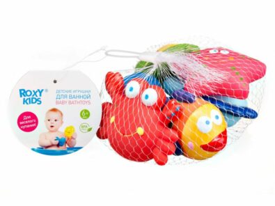 Roxy-kids Набор игрушек для ванны Морские обитатели 6 мес+, набор 6 шт., 1 шт.