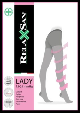 Relaxsan Lady Collant Колготки 1 класс компрессии, р. 3, арт. 980A (15-21 mm Hg), 70 DEN (телесного цвета), 1 шт.