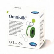 Omnisilk Пластырь фиксирующий, 5мх1.25см, пластырь медицинский, шелковая основа, 1 шт.