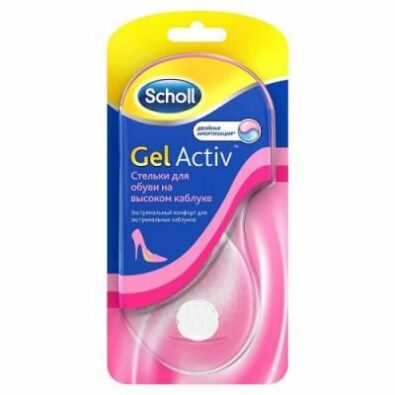 Scholl GelActiv стельки для обуви на высоком каблуке, универсальный, 2 шт.