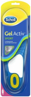 Scholl GelActiv стельки для занятий спортом женские, женские, 2 шт.