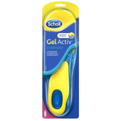 Scholl GelActiv Everyday стельки для комфорта на каждый день для женщин, 37-41, 2 шт.