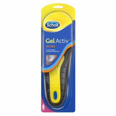 Scholl GelActiv стельки для активной работы женские, женские, 2 шт.