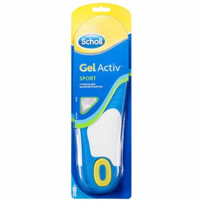 Scholl GelActiv стельки для занятий спортом мужские, мужские, 2 шт.