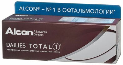 Alcon Dailies Total 1 Линзы контактные однодневные, BC=8,5 d=14,1, D(-3.50), стерильно, 30 шт.