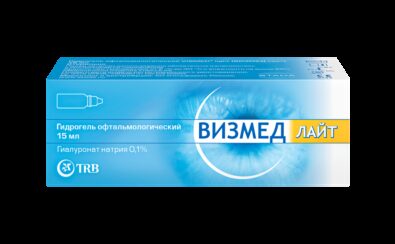 Визмед Лайт гидрогель офтальмологический, 0.1%, гидрогель офтальмологический, 15 мл, 1 шт.