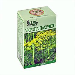 Укропа пахучего плоды, лекарственное растительное сырье, 50 г, 1 шт.