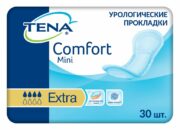 Прокладки урологические Tena Comfort Mini Extra, прокладки урологические, 4 капли, 30 шт.