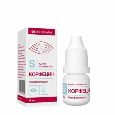 Корфецин-Солофарм, 0.5%, капли глазные, 5 мл, 1 шт.