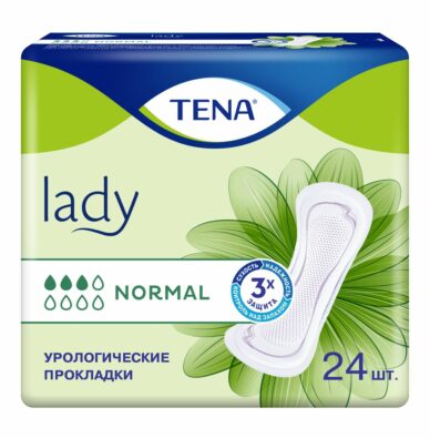 Прокладки урологические Tena Lady Normal, прокладки урологические, 3 капли, 24 шт.