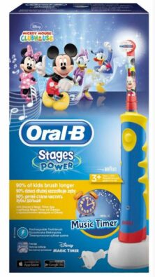 Электрическая зубная щетка для детей Oral-B Stages Power Mickey, 1 шт.