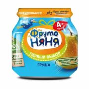 Фрутоняня Пюре Груша натуральная, пюре, 100 г, 1 шт.