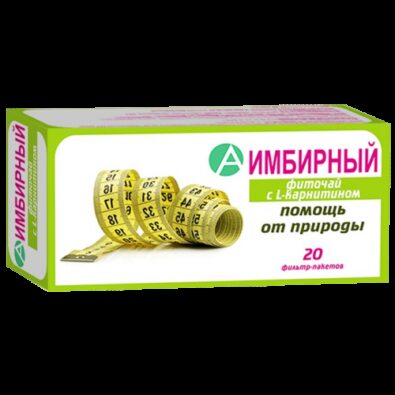 Фиточай Имбирный с L-карнитином, чай, 1,5 г, 20 шт.