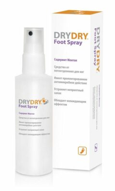 Dry Dry Foot Spray спрей для ног, спрей, 100 мл, 1 шт.