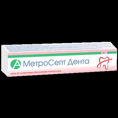 МетроСепт Дента Гель для десен, гель для десен, 20 г, 1 шт.