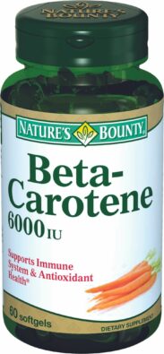 Natures Bounty Бета-каротин 6000 МЕ, 4 мг, капсулы, 60 шт.