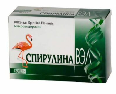 Спирулина ВЭЛ, 0.5 г, таблетки, 120 шт.