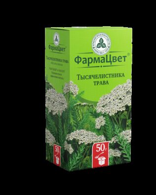 Тысячелистника трава, сырье растительное измельченное, 50 г, 1 шт.