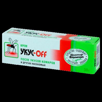 Укус-off крем после укусов комаров, крем, 30 г, 1 шт.