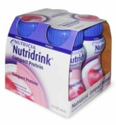 Nutridrink compact protein, жидкость для приема внутрь, со вкусом клубники, 125 мл, 4 шт.