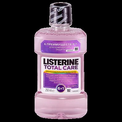 Listerine Total Care ополаскиватель для полости рта, раствор для полоскания полости рта, 250 мл, 1 шт.