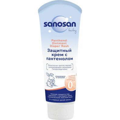 Sanosan Baby Крем с пантенолом защитный, крем для детей, 100 мл, 1 шт.