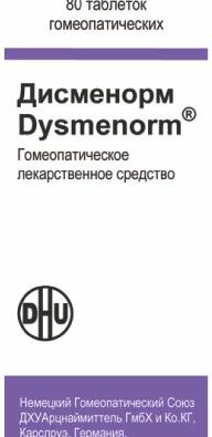 Дисменорм, таблетки для рассасывания гомеопатические, 80 шт.