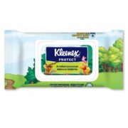 Kleenex Салфетки влажные антибактериальные, салфетки влажные, 40 шт.