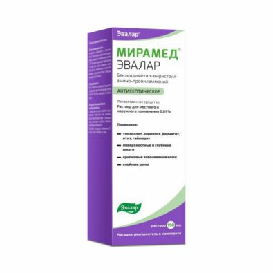 Мирамед Эвалар, раствор для местного и наружного применения, с насадкой-распылителем, 150 мл, 1 шт.