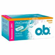 o.b. ProComfort super тампоны женские гигиенические, супер, 32 шт.