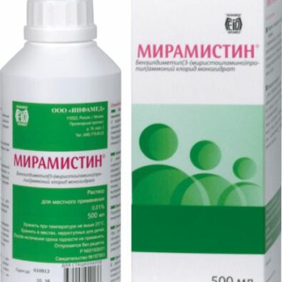 Мирамистин, 0.01%, раствор для местного применения, 500 мл, 1 шт.