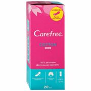 Carefree Cotton extract fresh прокладки ежедневные, ароматизированные, 20 шт.