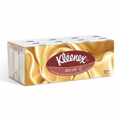 Kleenex платки носовые бумажные Ультрасофт, 7х12, 84 шт.