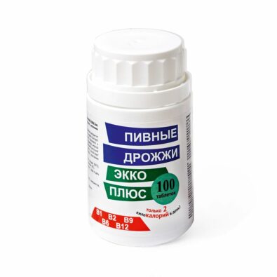 Пивные дрожжи Экко Плюс, 0.45 г, таблетки, 100 шт.