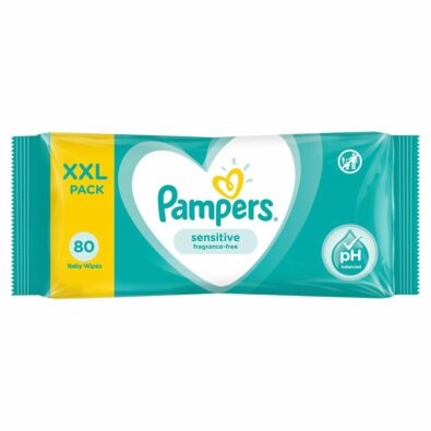 Pampers Sensitive Салфетки влажные детские, 80 шт.