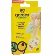 Gardex baby пластыри после укусов насекомых, пластырь для детей, 20 шт.