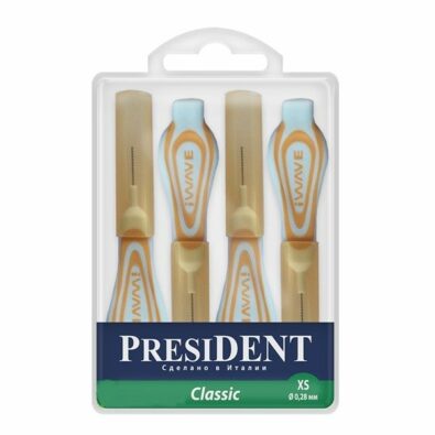 PresiDent Classic Межзубные ершики р.XS, XS, 4 шт.