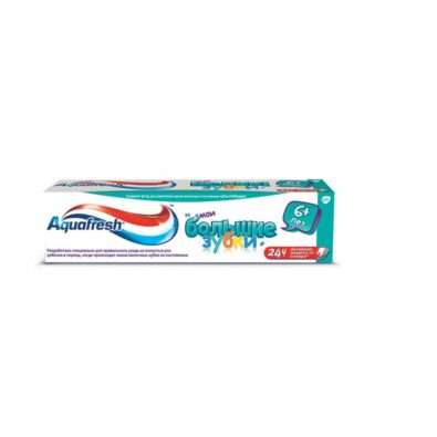 Aquafresh Мои большие зубки Зубная паста от 6 лет, паста зубная, 50 мл, 1 шт.