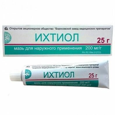 Ихтиол, 20%, мазь для наружного применения, 25 г, 1 шт.