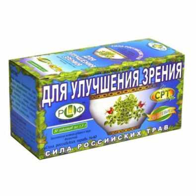 Сила Российских Трав Фиточай №40 для улучшения зрения, №40, фиточай, 20 шт.