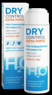 Dry Control Extra Forte дабоматик антиперспирант без спирта 30%, без спирта, 50 мл, 1 шт.